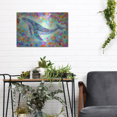 Luxe Metal Art 'Ballena2 by Noemi Ibarz, Metal Wall Art