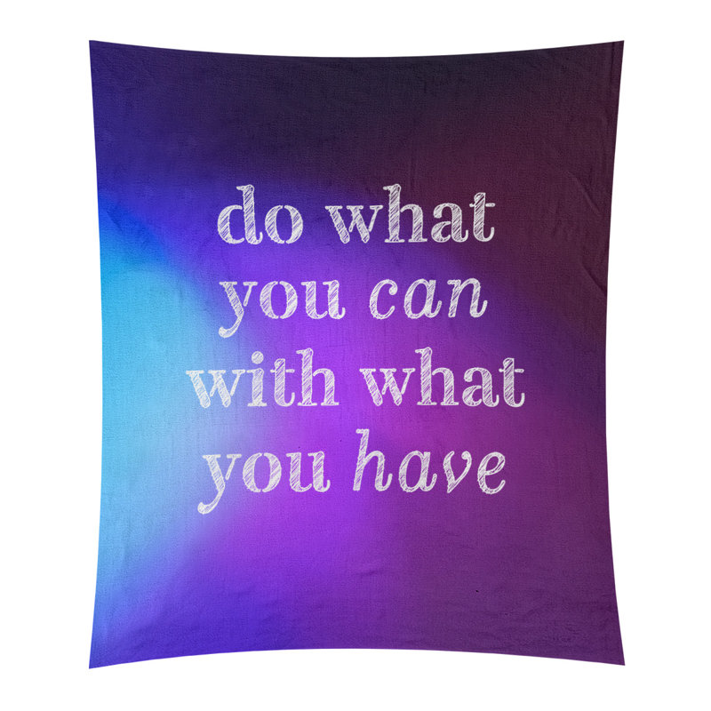 En polyester, ce que vous pouvez citer tapisserie, H 27,5 po x l 37,5 po, Bleu / mauve