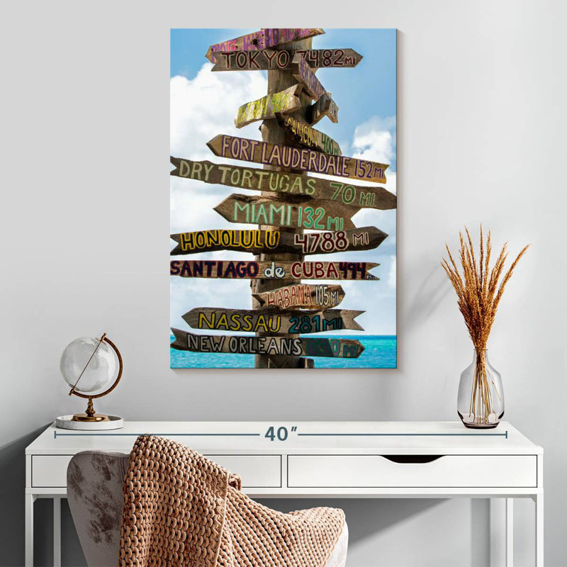 Panneau directionnel Aime Key West III, H 30 po x l 20 po