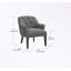 Chaise d'appoint avec dossier capitonné et pieds robustes-128188011