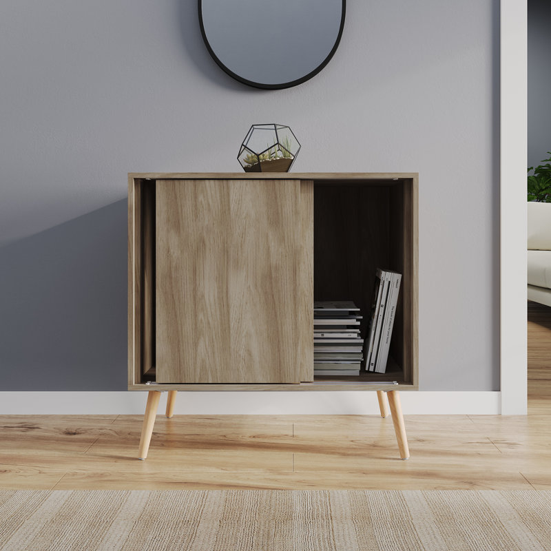 Rectangle Accent Cabinet, Beige/Beech
