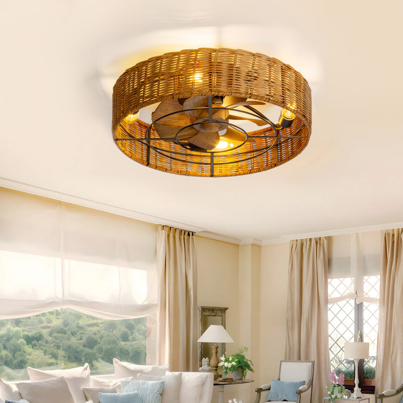 Adiyan 19'' Ceiling Fan with Light Kit