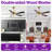 52" 6-Speed Dimmable LED Ceiling Fan with Light and Remote Control, 3 Color Lights, Reversible DC Motor, Double-Sided Wood Blades, 4"/10" Downrods-1019938420