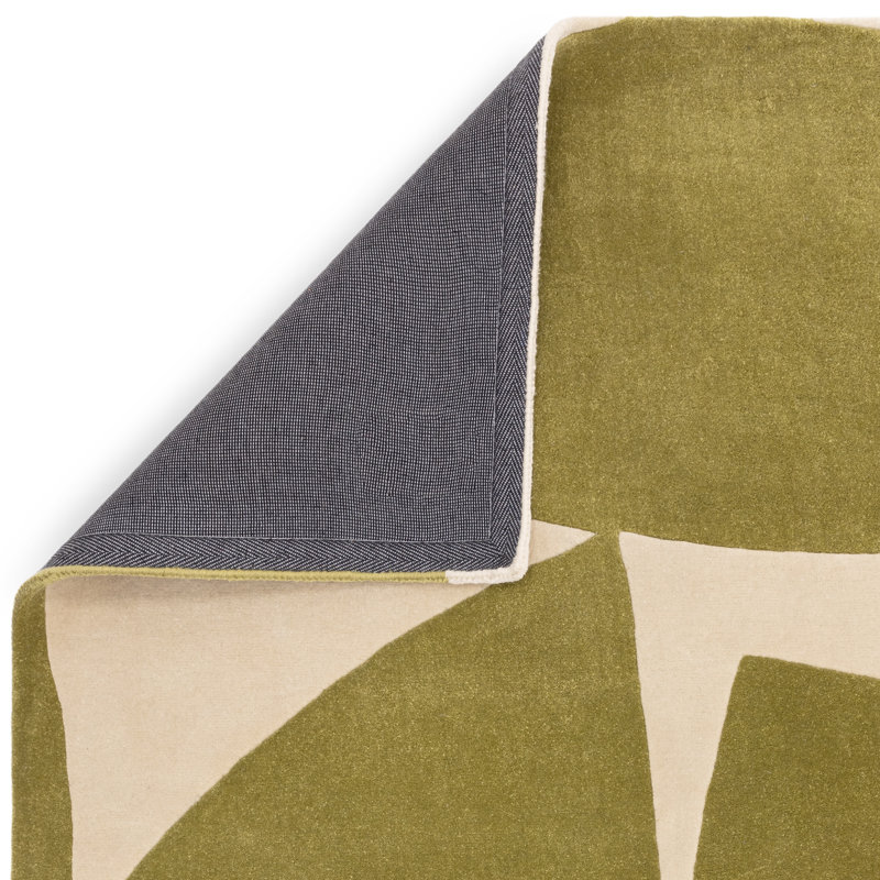 Morvern Hand Tufted Recycled P.E.T Green Area Rug, Rectangle 200 x 290cm