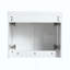 Meuble-lavabo de salle de bain avec lavabo en résine, portes à fermeture en douceur et armoire murale, conception à fixation flottante, contreplaqué