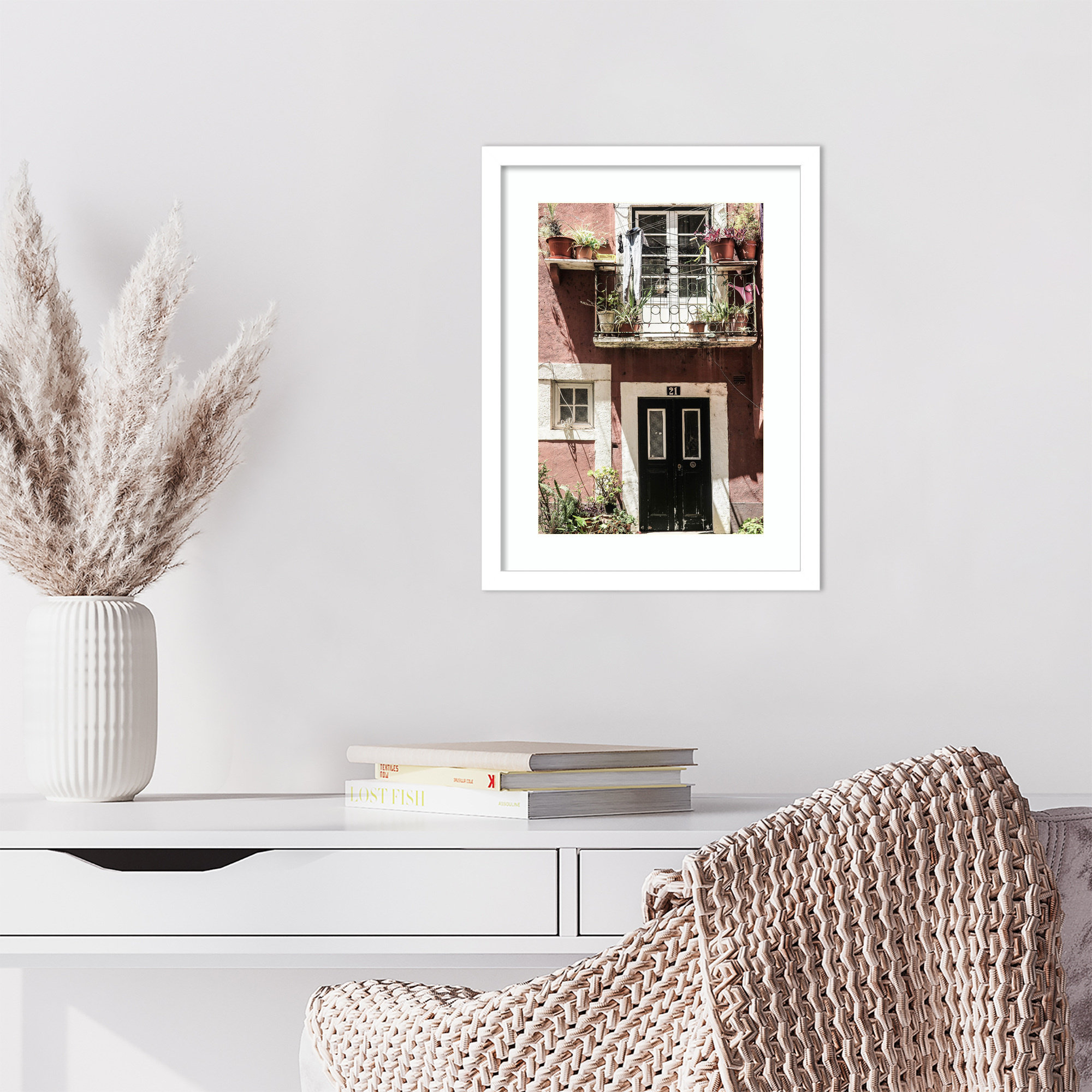 No 21 by Shot by Clint Wood Framed Wall Art Print, White, 17" H x 13" W
