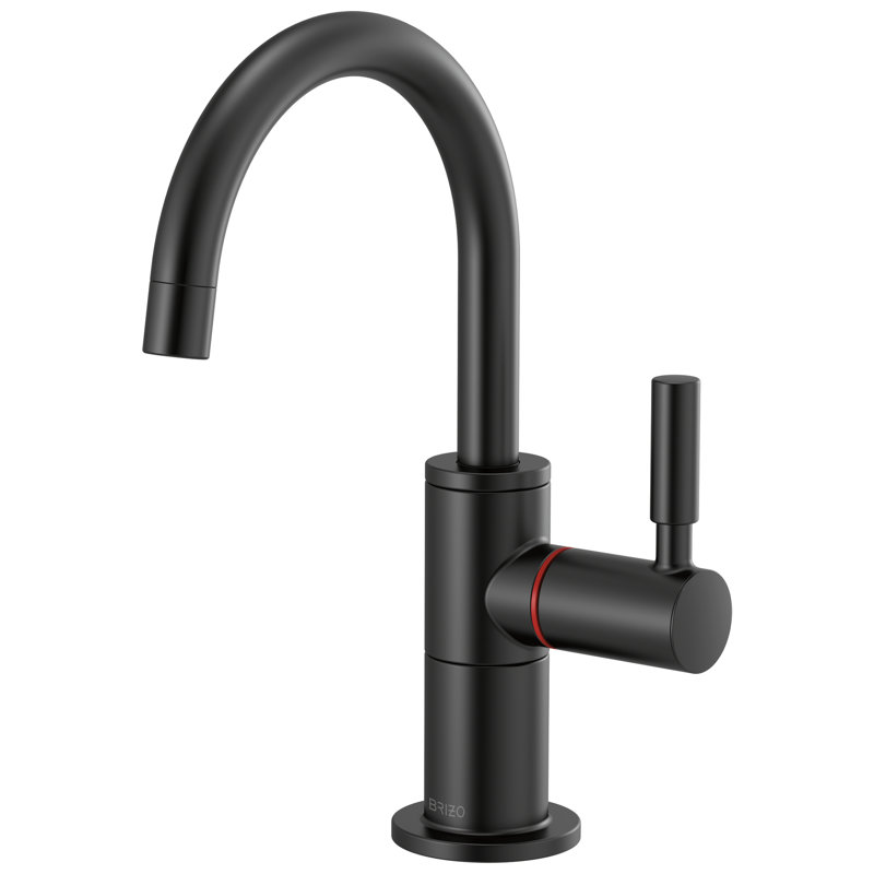Instant Hot Faucet with Arc Spout, Matte Black