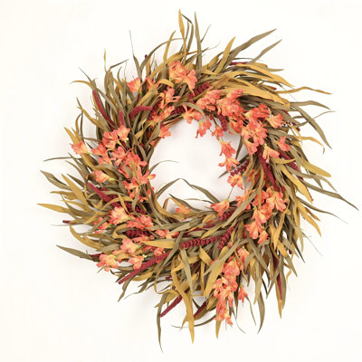 24" Handcrafted Berry Thanksgiving Wreath