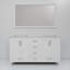 Meuble-lavabo double L 60 po x P 22 po et miroir 58 po.-1527519842-1548938936