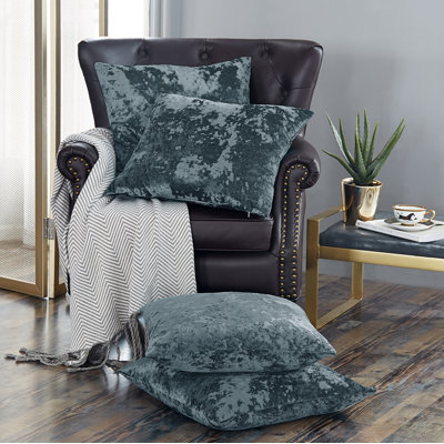 Crushed Velvet Throw Pillow Covers