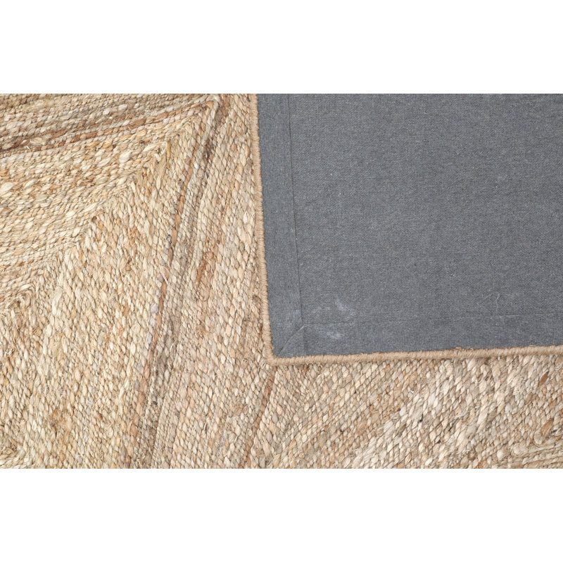 Tapis naturel tressé à la main Bovin, Rectangle 7 pi 6 po x 9 pi 6 po