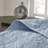 Anti-microbial Reversible Blue King Bedspread Set