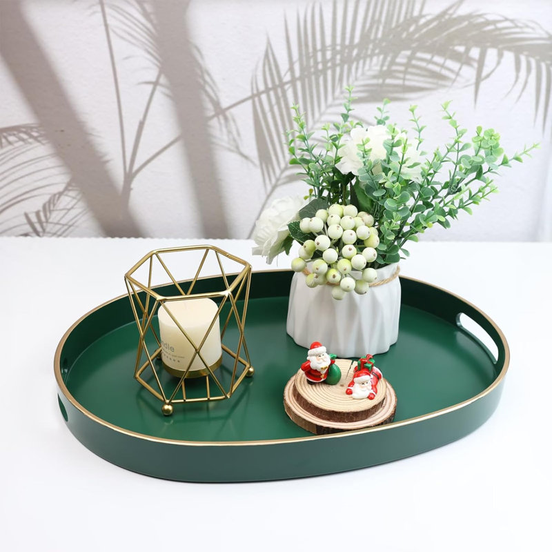 Dgreen Oval Plastic Serving Tray
