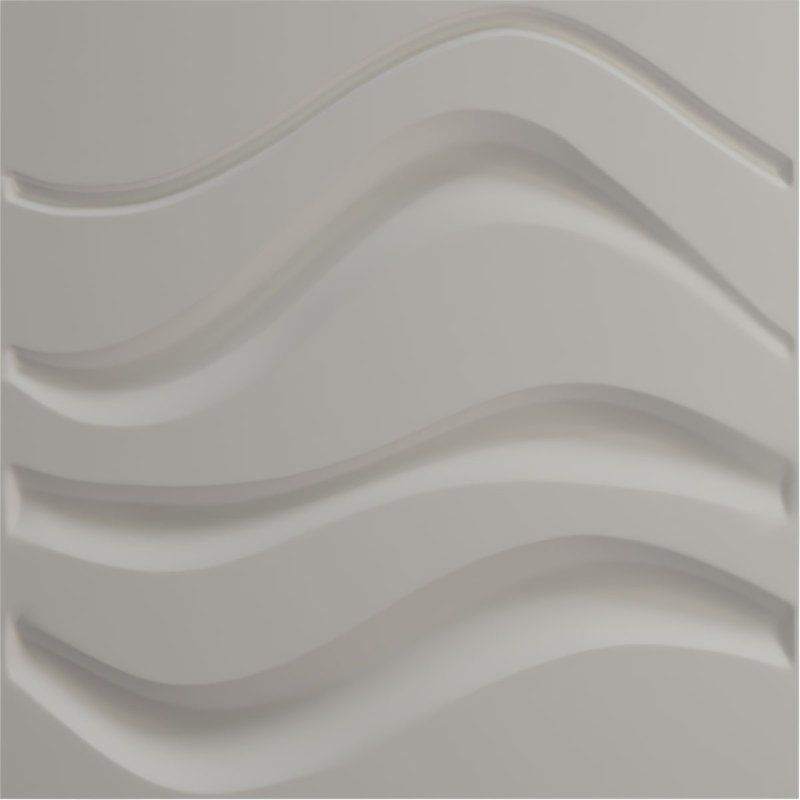 19 5/8"W x 19 5/8"H Wave EnduraWall Decorative 3D Wall Panel Covers 2.67 Sq. Ft., Bright Coat Copper