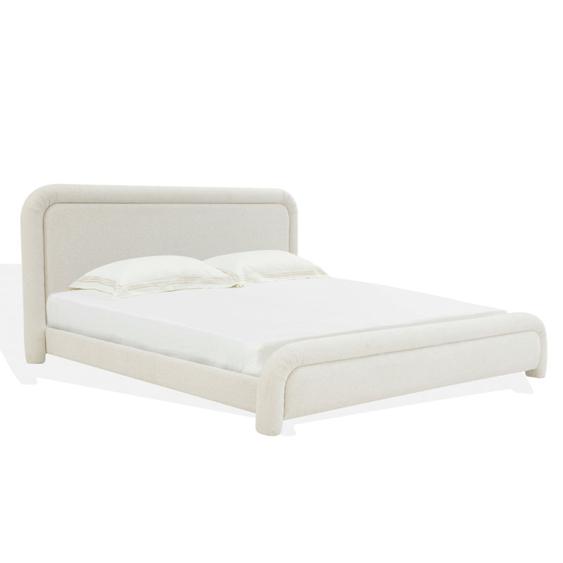 Garrity Chenille Bed, Cream, King