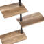 Holloway 3 Piece Tiered Industrial Pipe Shelves-1048455769
