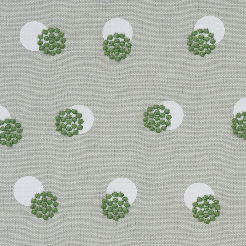 Taylor Embroidery Fabric, Green