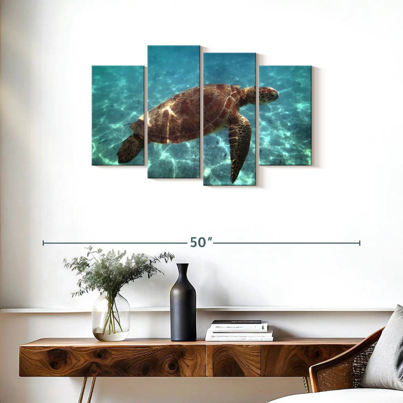 Brampt Endangered Hawksbill Turtle, 22" H x 36" W
