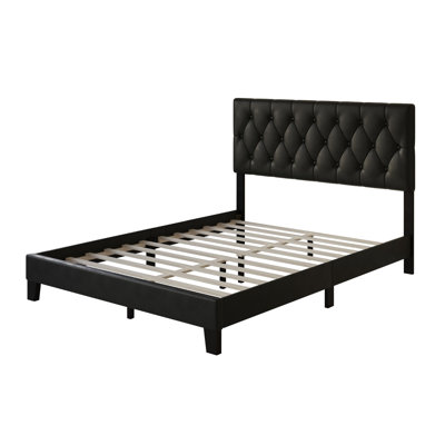 Aleahya Vegan Leather Platform Bed