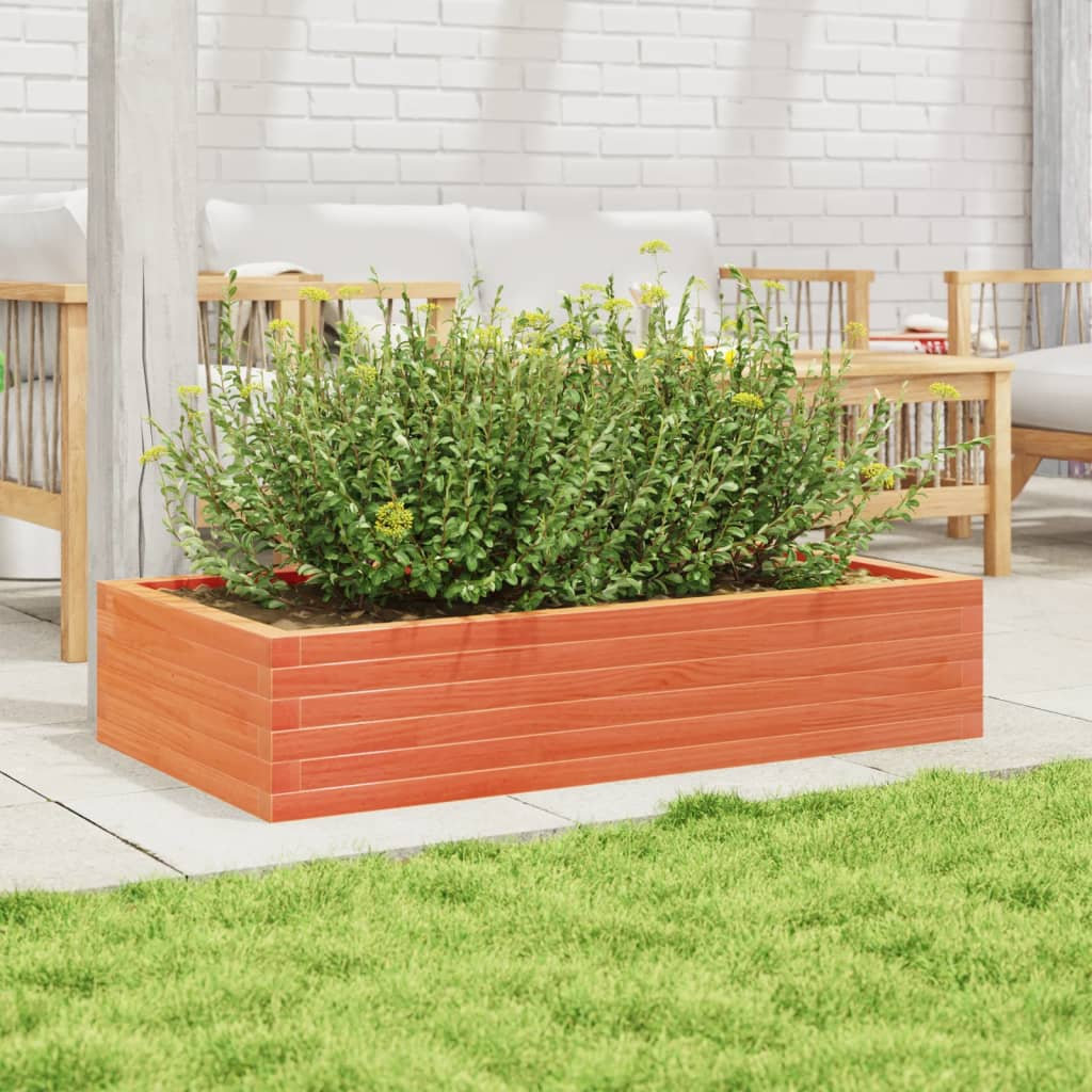 vidaXL Garden Planter - Solid Wood Pine - Brown - 110x60x23 cm - Image 3