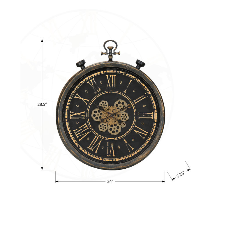 24" Transitional Round Wall Clock
