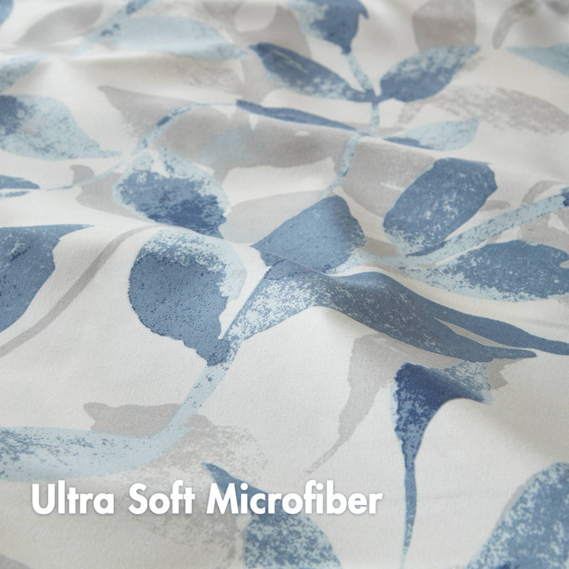 Hirst Microfiber Floral Shower Curtain
