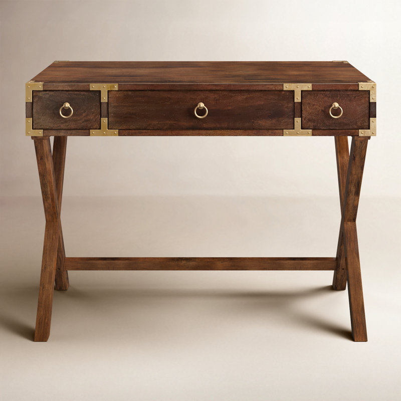 Forster Campaign Writing Desk, Brown
