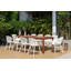 Table de patio en bois Alyisa