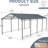 12*21 Ft, Large, Galvanized Metal Carport, Boats, Cars, Sloped Roof, Snow Shedding Rust - , Safe, Different Vehicle Sizes-124474880-124474881