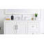 Dosseret de 42 pouces Jake-James en blanc Calacatta