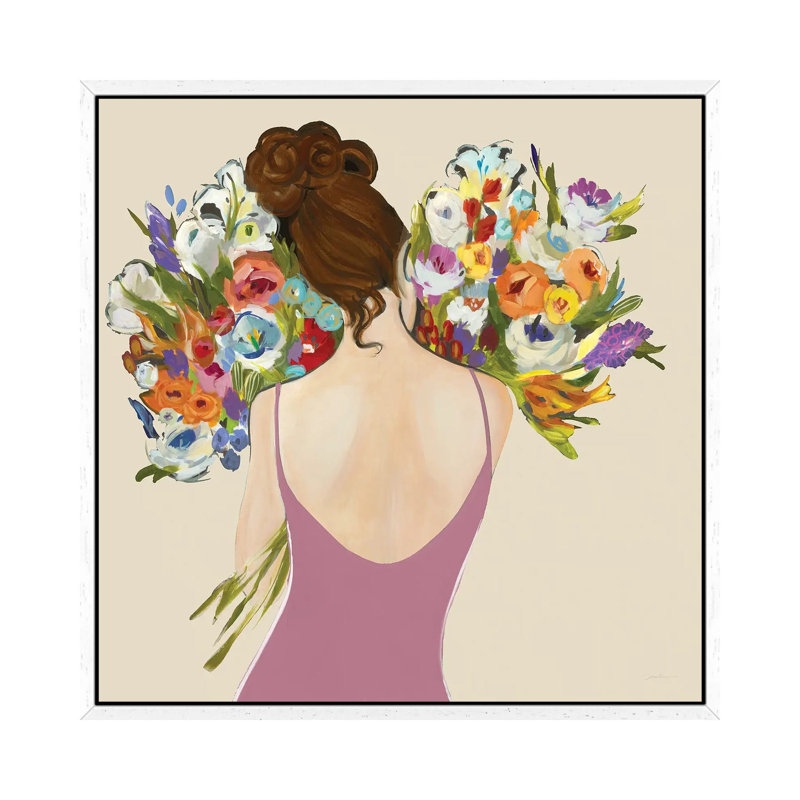 Fragrant Flowers by Liz Jardine - Gallery-Wrapped Canvas Giclée on Canvas, White Floater Framed, 66.04 cm H x 66.04 cm W