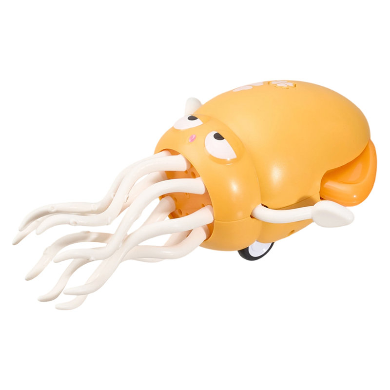 Rechargeable Dancing Octopus Toy with Music and Light, Yellow