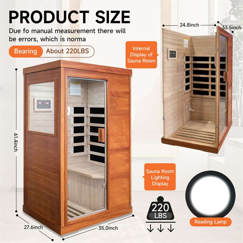 Chambre simple avec sauna à infrarouge, Naturel