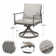 Mariene 8 - Person Metal Patio Dining Set with Rectangular Table , Cushions Included