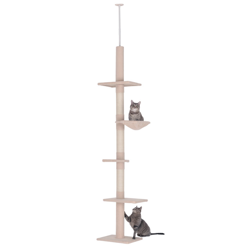 660.4cm H Cat Tree, Beige