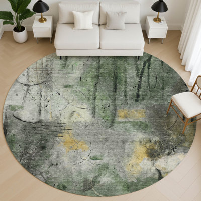 Premium Machine Washable Mayfield AMF2032 Abstract Rug