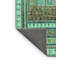 Tapis abstrait bleu / vert / brun Delenn-1361078377