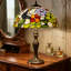 Lampe de table en verre coloré Tiffany