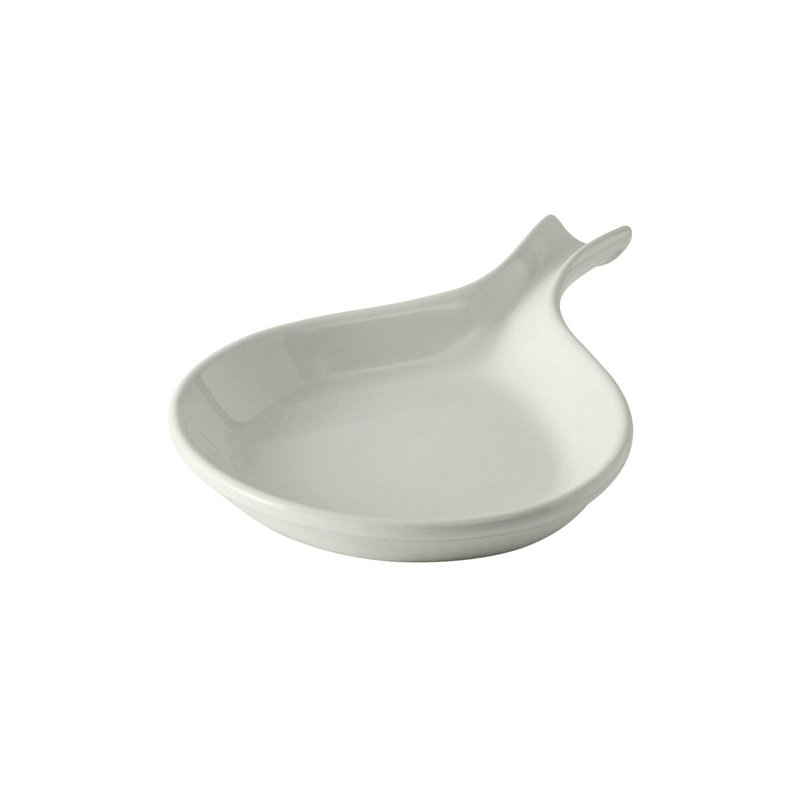 Latitude Run® Eggshell Vitrified China Platter, White, 1.38" H x 11.38" W x 8.13" D