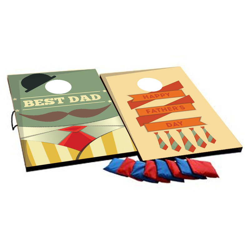 VictoryStore.com Solid Wood Cornhole Set