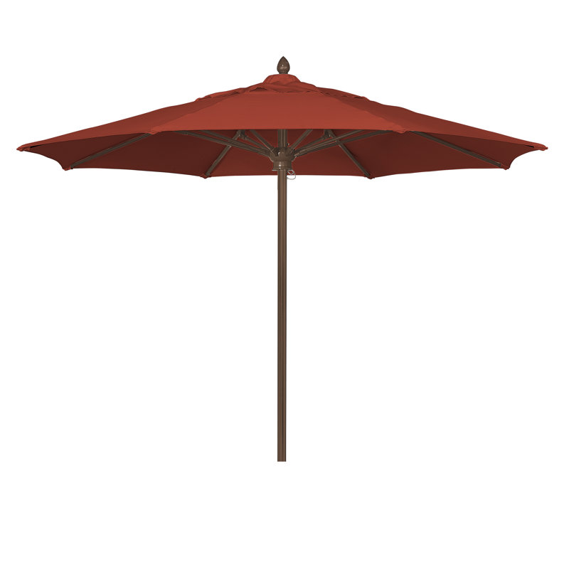 Parasol de marché 9 pi Prestige, Bronze champagne, Sunbrella® terre cuite
