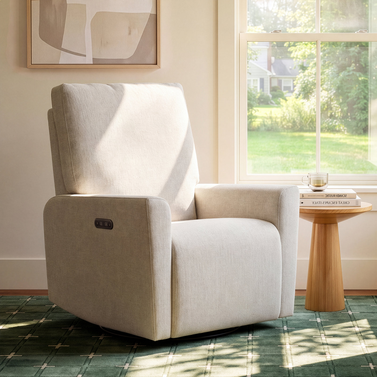 Santorini Nursery Chair, Dune Basketweave