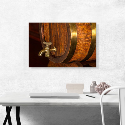 "Beer Barrel Fountain", reproduction de photo sur toile tendue