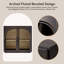 Buffet 31,42 po, armoire buffet avec porte en verre arquée et tablettes réglables-133330611-131232377