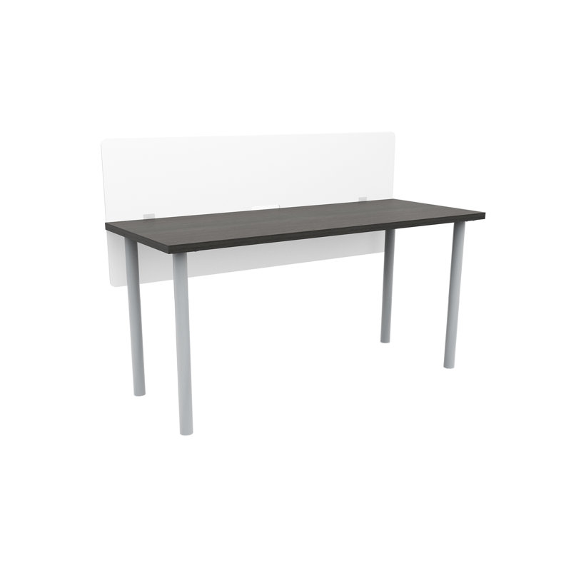 Table multi-usage avec pieds et roulettes Jurni, H 29,50 po x L 60 po, gris