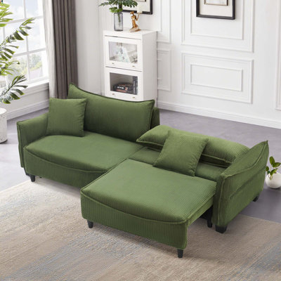 Sofa Showcasing Corduroy Fabric by Mercer41