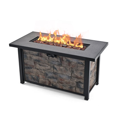 48“Firepit Table With Metal Top