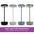 Aluna 13.75'' Solar&Battery Powered Outdoor Metal Table Lamp-106381018