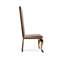 Chaise d'appoint en velours or rose Mohandis-1828973984