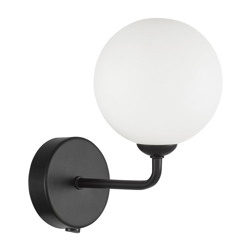 Armed Sconce, Matte Black